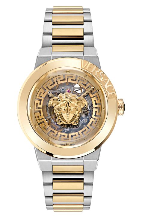 versace watch skeleton